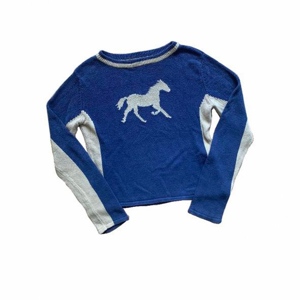 Vintage Knit Horse Sweater
